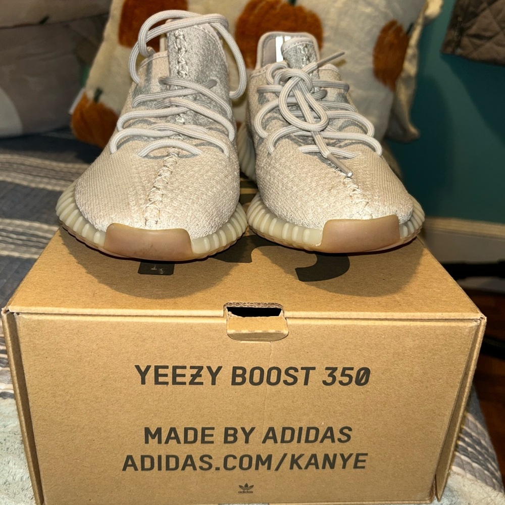 Adidas Yeezy Boost 350 Kids Sneakers - Cream and Tan